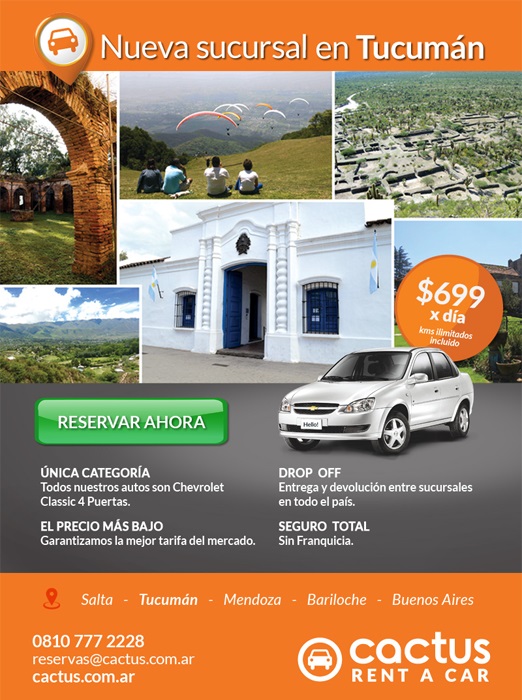 CACTUS RENT A CAR Inaugura una nueva franquicia en Tucumán